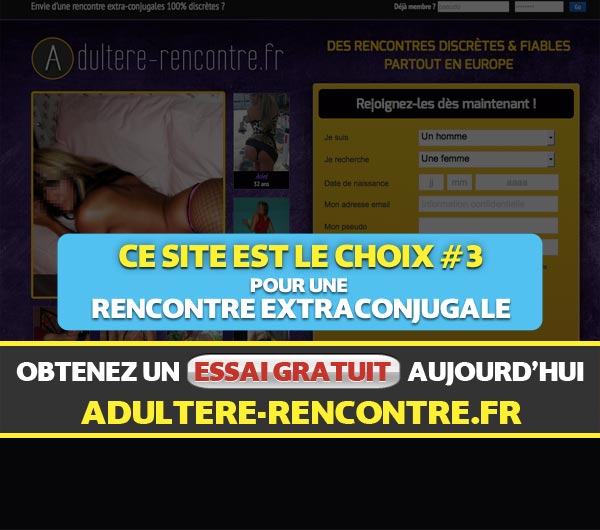 Capture d'écran du site Adultere-Rencontre