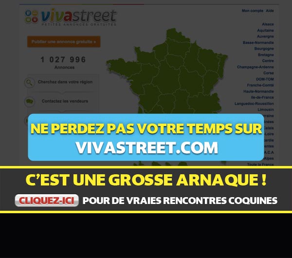 Capture d'écran du site Vivastreet